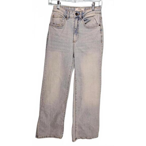 Cotton On Women's Light Wash Wide Leg Straight Denim Jeans Size 4 - Picture 1 of 9